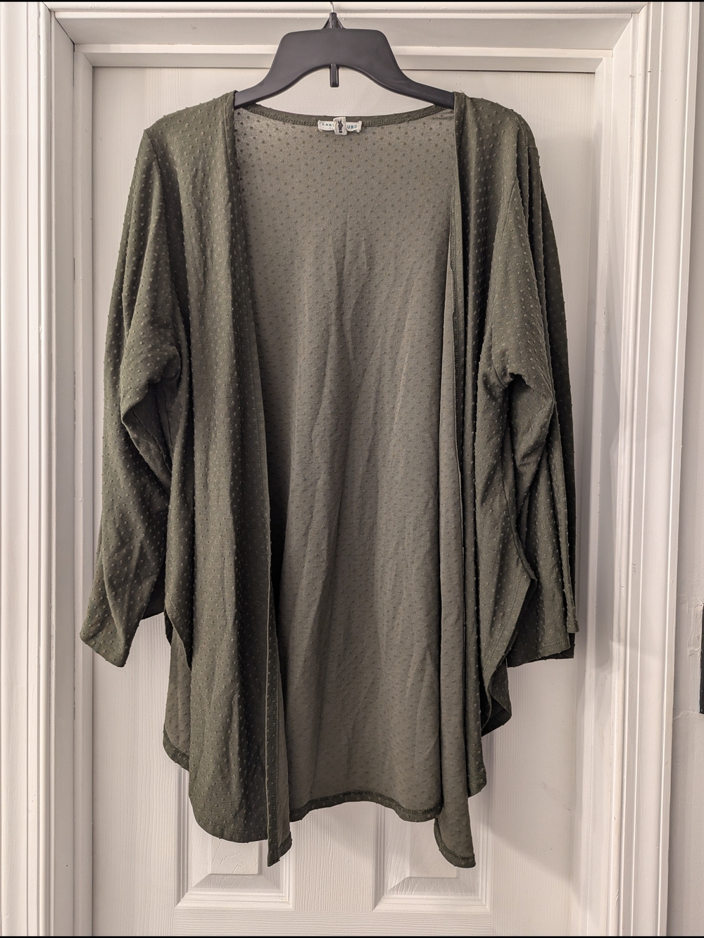 EARTHBOUND Olive Open-Front Women's Cardigan